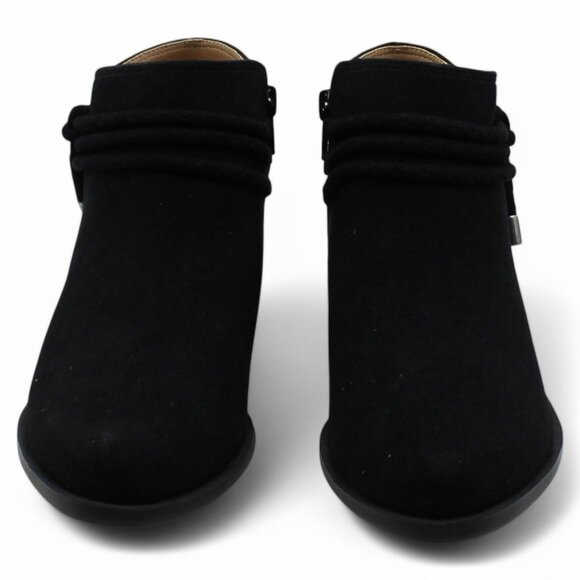 Life Stride Velocity Womens Black Braided Comfort Andrea Round Toe Block Heel Zi - Picture 3 of 9